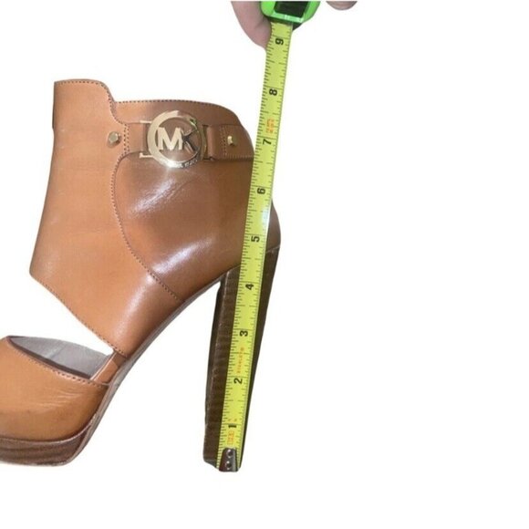 Michael by Michael Kors Wyatt Open Toe Leather Heels Size 6 - Picture 14 of 16
